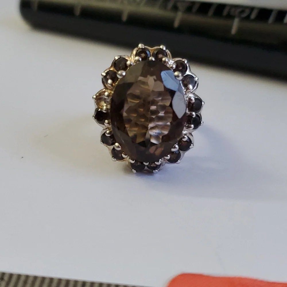 Sterling Silver 925 Quartz Ring